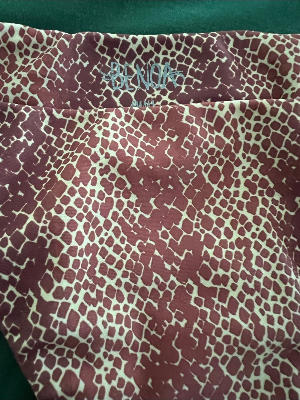 Benoa Swim Pink Mauve Snake-Print Bikini - Picture 7 of 9